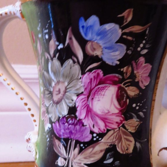 Vintage Capodimonte teapot fiori fiamminghi by Ciulli 1900 ,made in Italy, hand - Picture 4 of 10